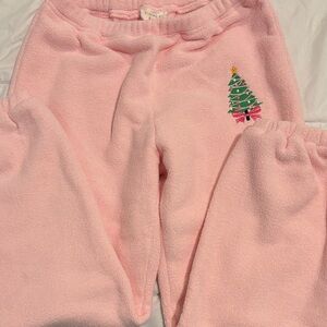Sherpa Christmas Tree Joggers/Firm price